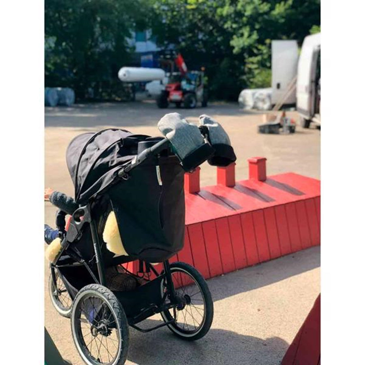 KongWalther Østerbro Barnvagn Handske Grå