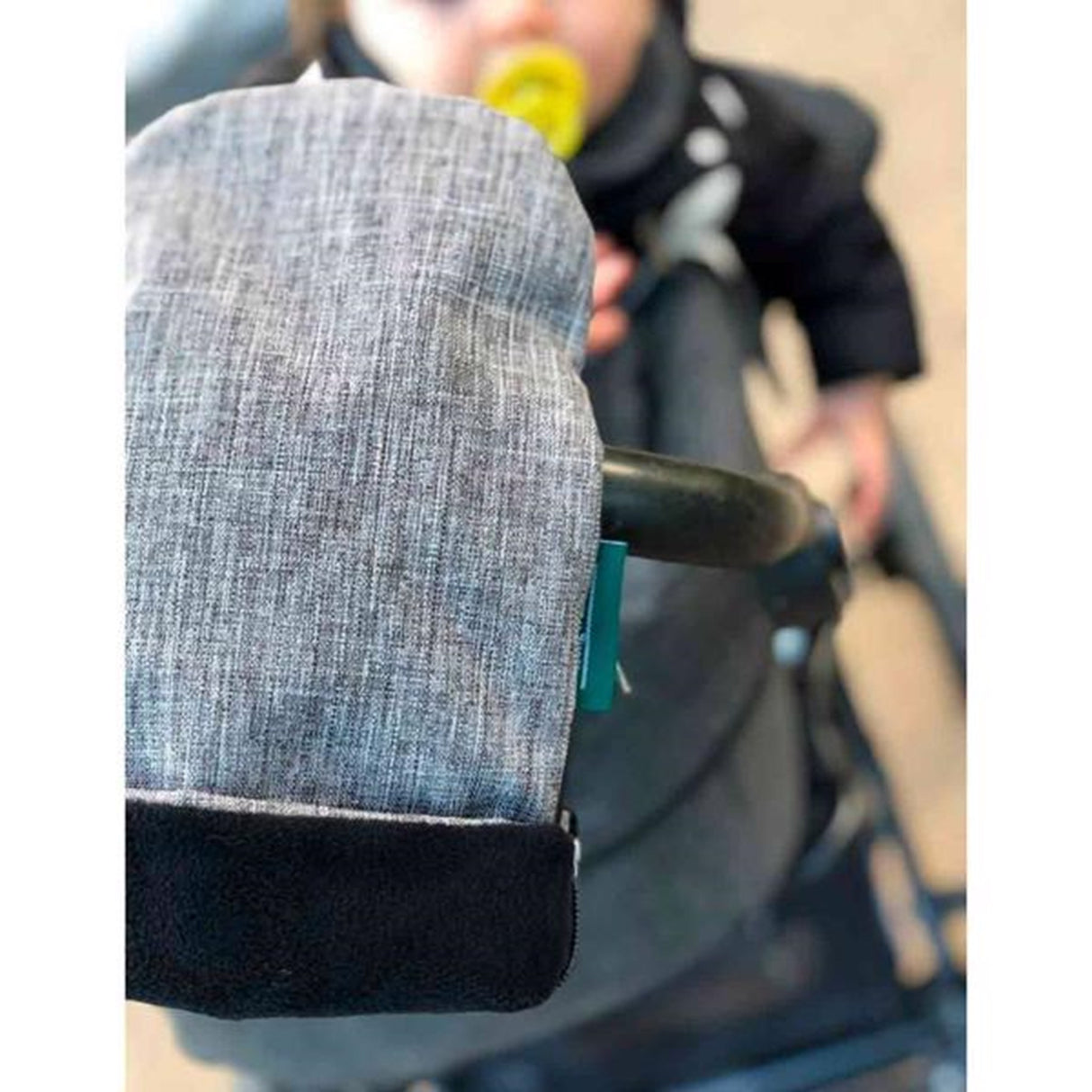 KongWalther Østerbro Barnvagn Handske Grå