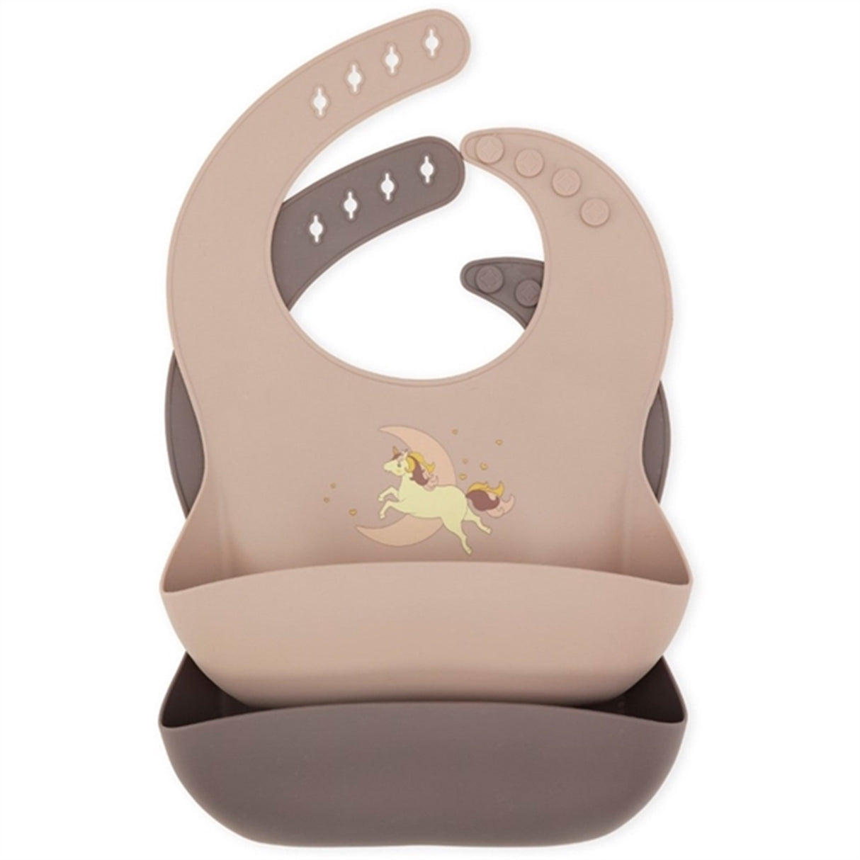 Konges Sløjd Haklapp Silikone 2-pack Unicorn