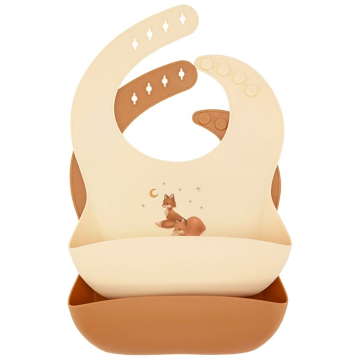 Konges Sløjd Silikone Haklapp 2-pack Foxie