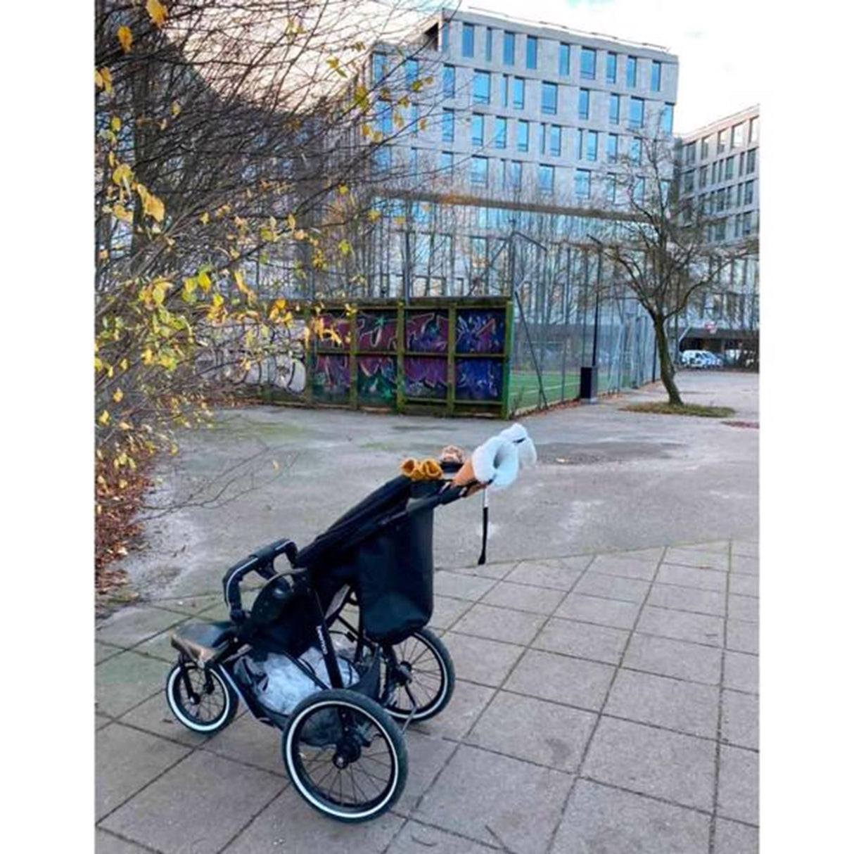 KongWalther Østerbro Barnvagn Handske Faux Brun Bark