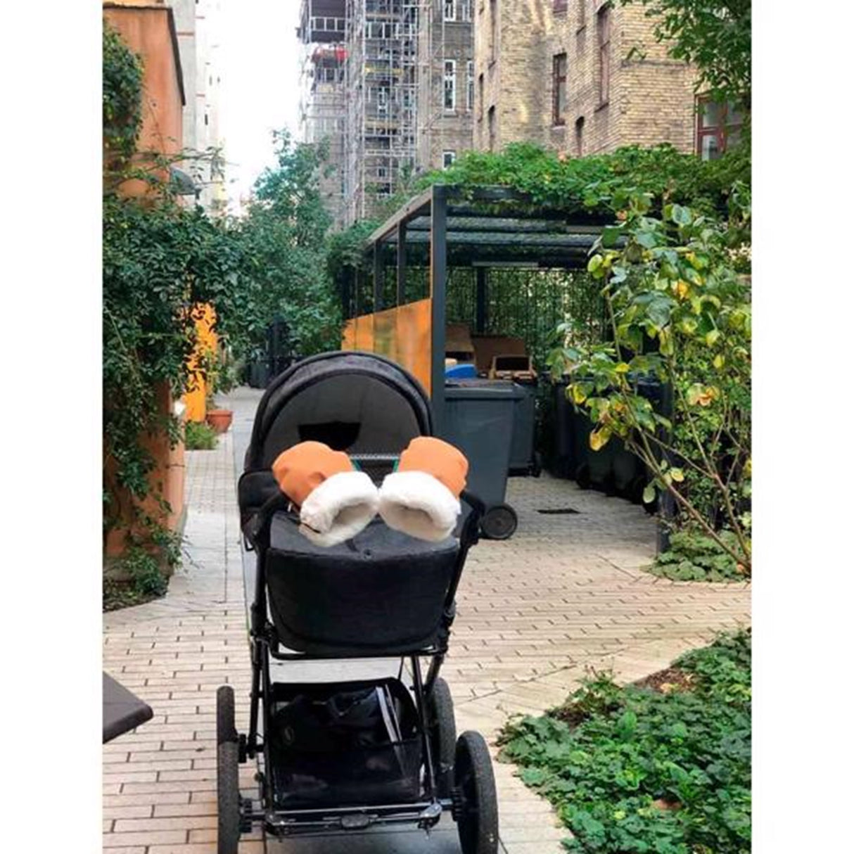 KongWalther Østerbro Barnvagn Handske Faux Brun Bark