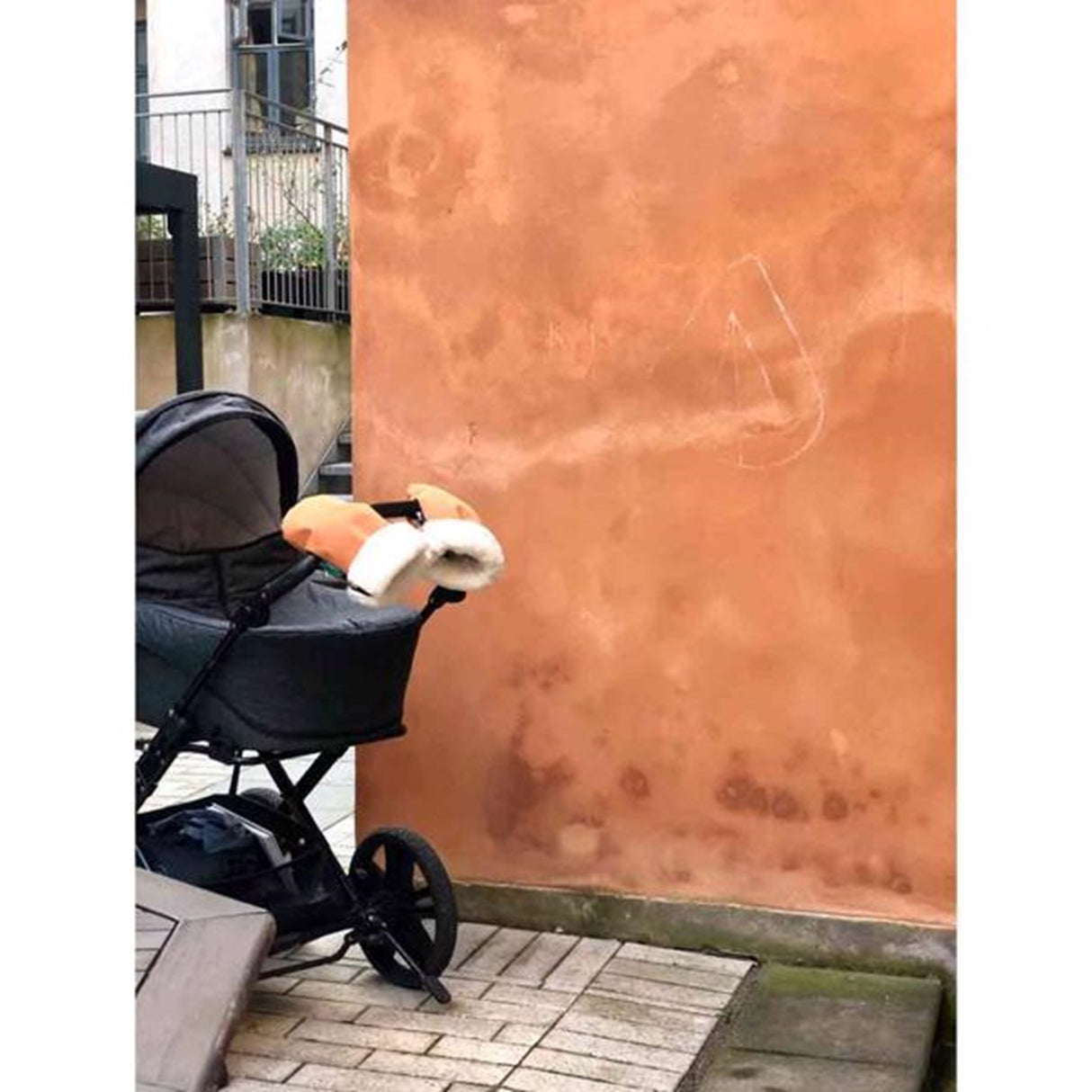 KongWalther Østerbro Barnvagn Handske Faux Brun Bark