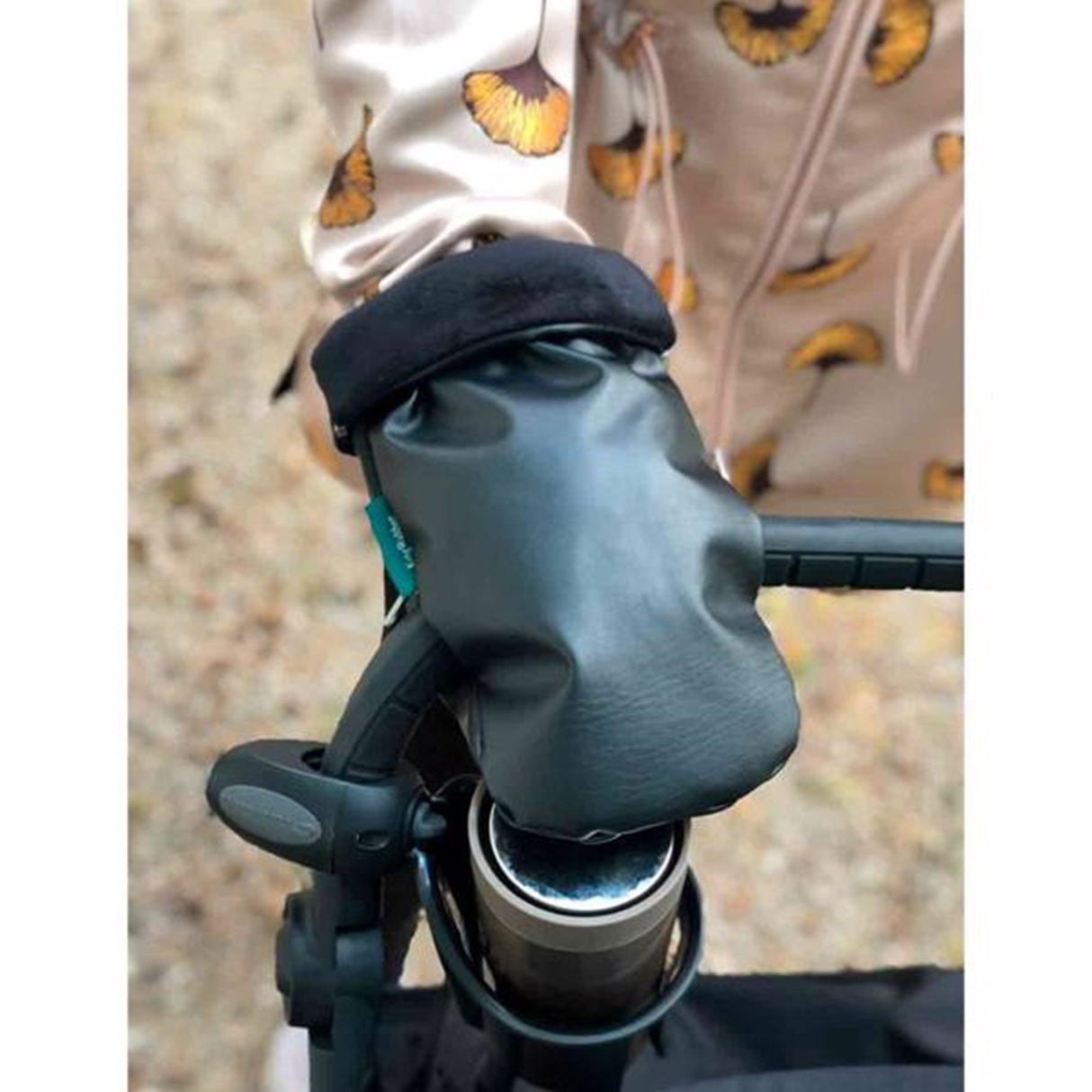 KongWalther Østerbro Barnvagn Handske Faux Black Night