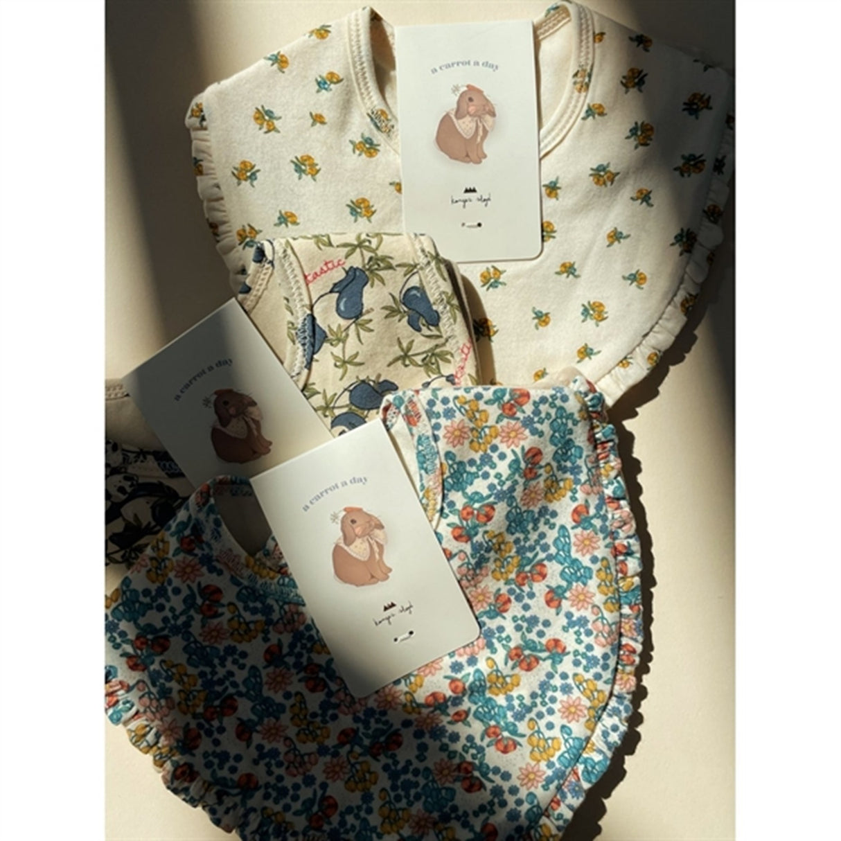 Konges Sløjd Haklapp Basis 2-Pack Panda/Oxford Tan