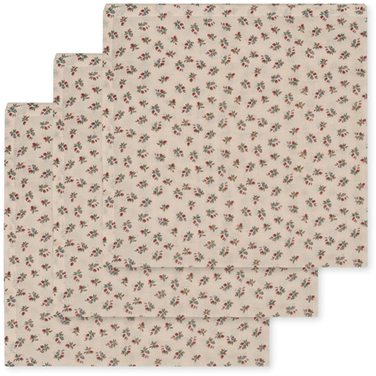 Konges Sløjd Stofbleer 3-pack Fleur Tricolore