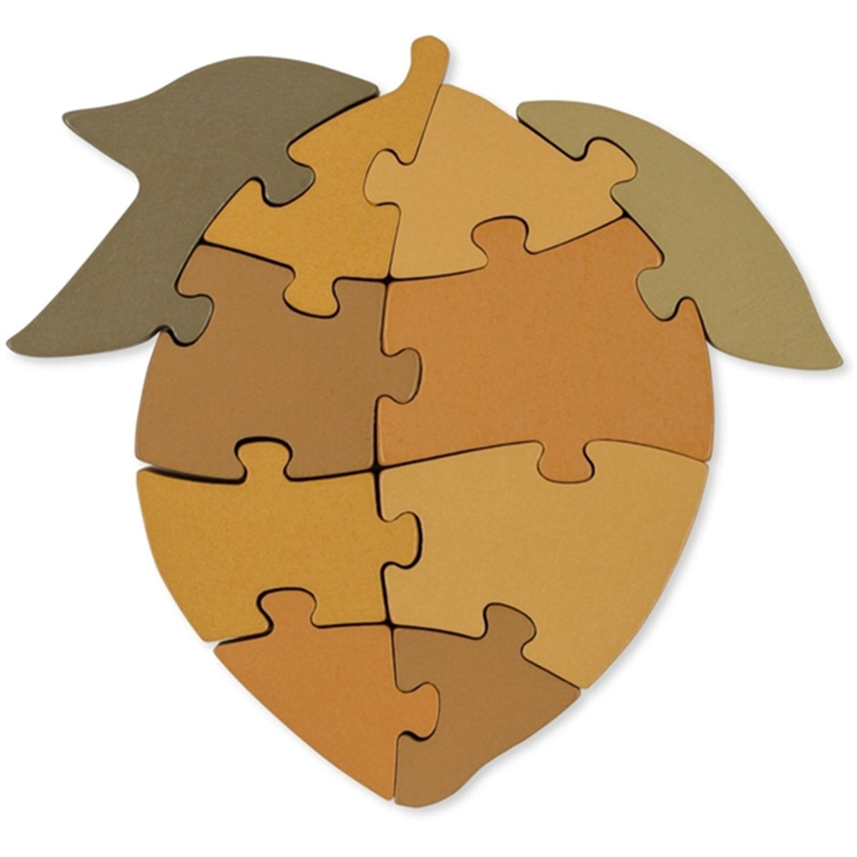 Konges Sløjd Træ Pussel Numbers Lemon