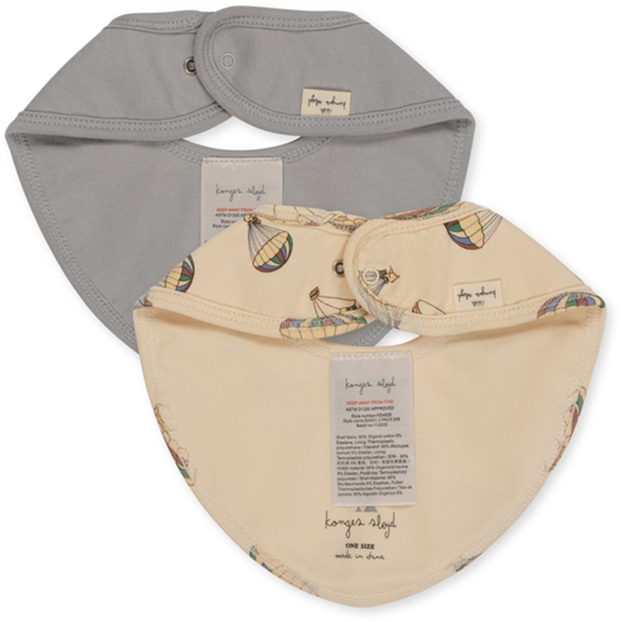 Konges Sløjd Basic Haklapp 2-pack Léviter