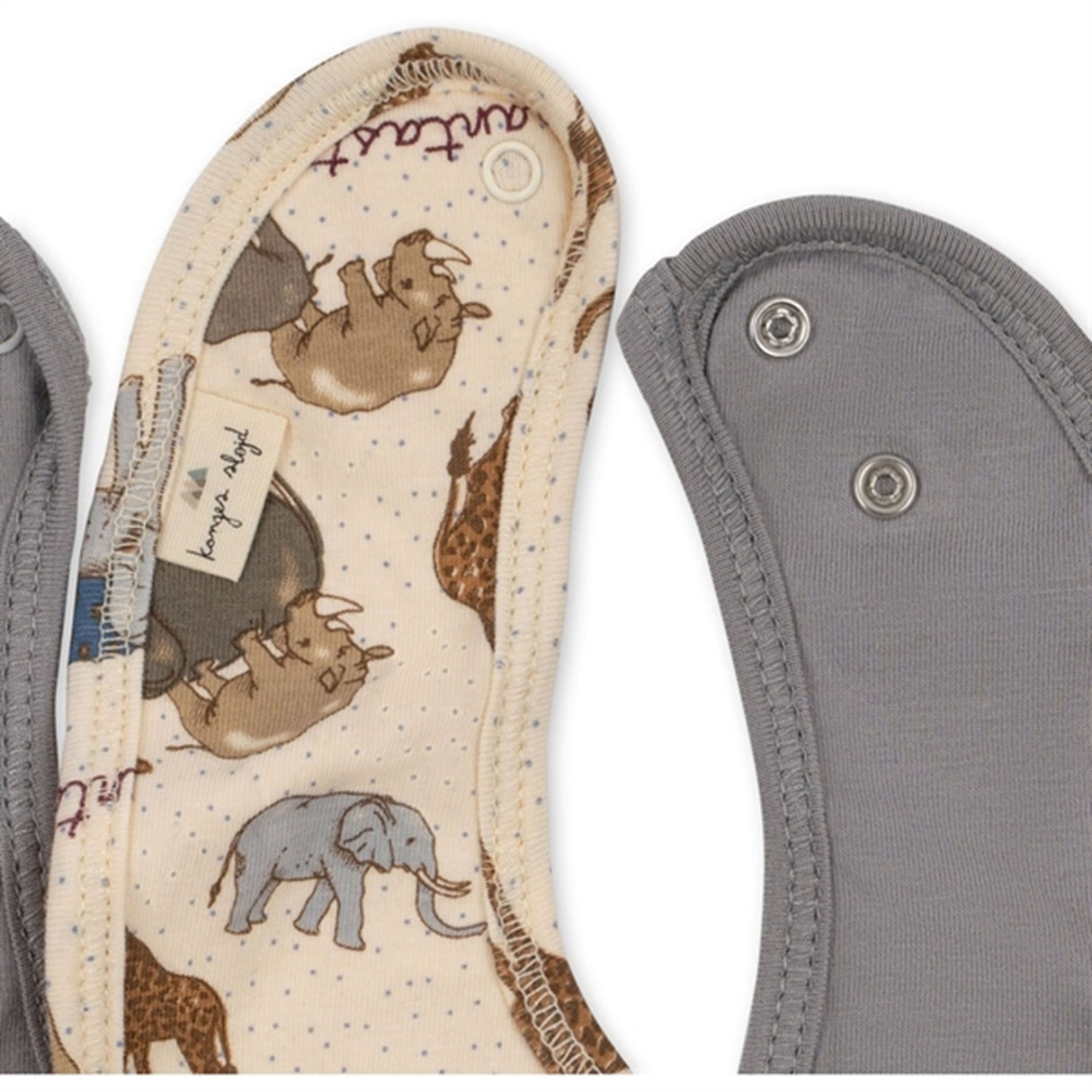 Konges Sløjd Elefantastic/Sleet Basic 2-Pak Haklapp