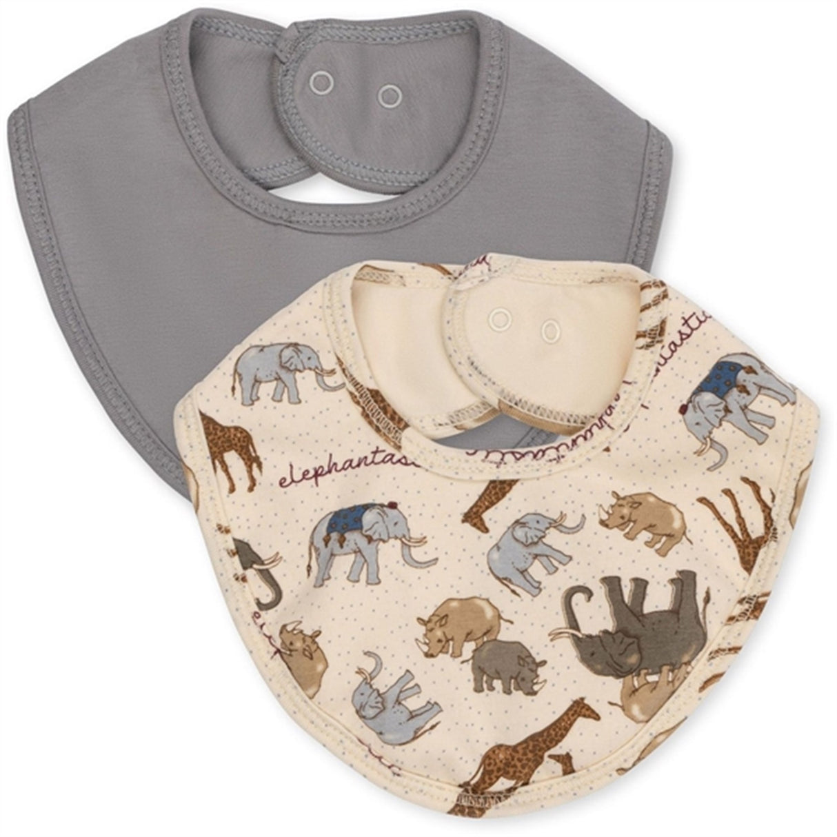 Konges Sløjd Elefantastic/Sleet Basic 2-Pak Haklapp