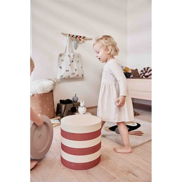 OYOY Dot Bomuldsreb Kurv 2-pack Caramel