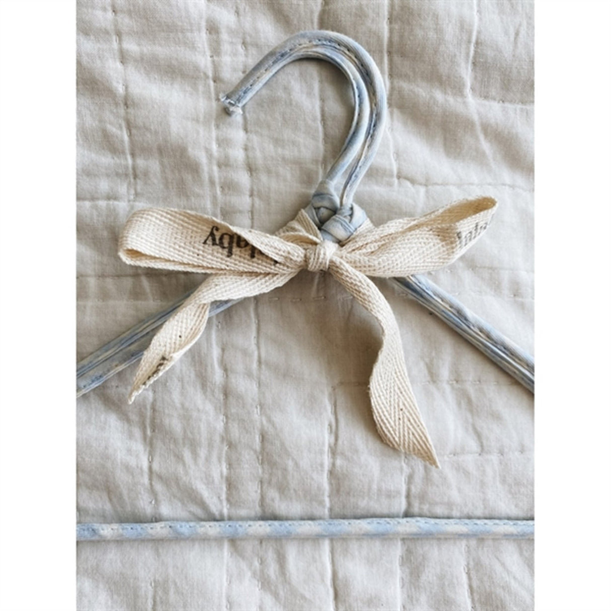 lalaby Blue Gingham Klädhängare 2-Pack