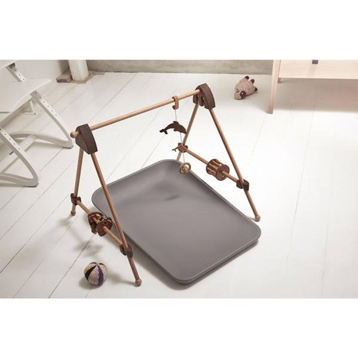 Leander Matty Skötbädd Dusty Grey