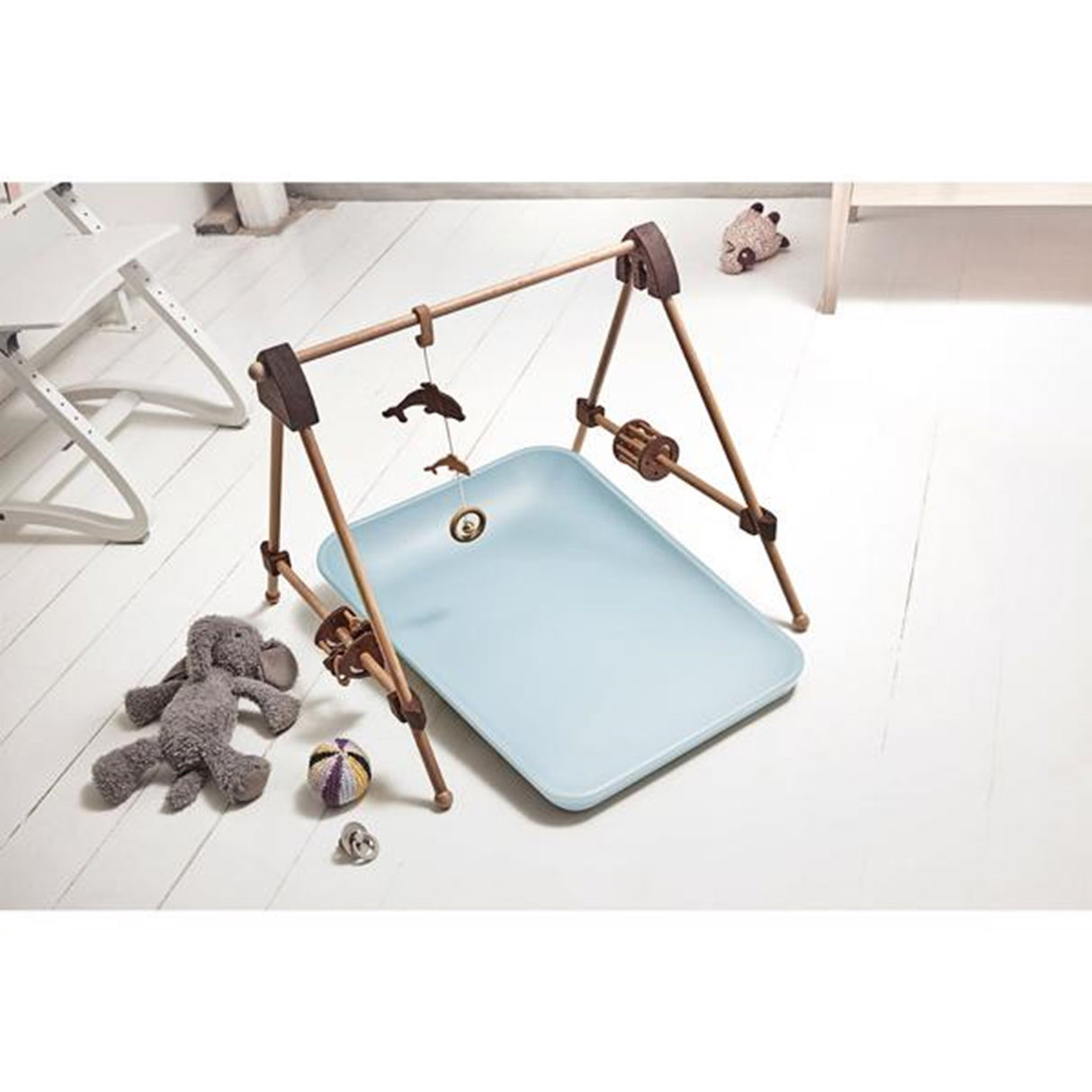 Leander Matty Skötbädd Pale Blue