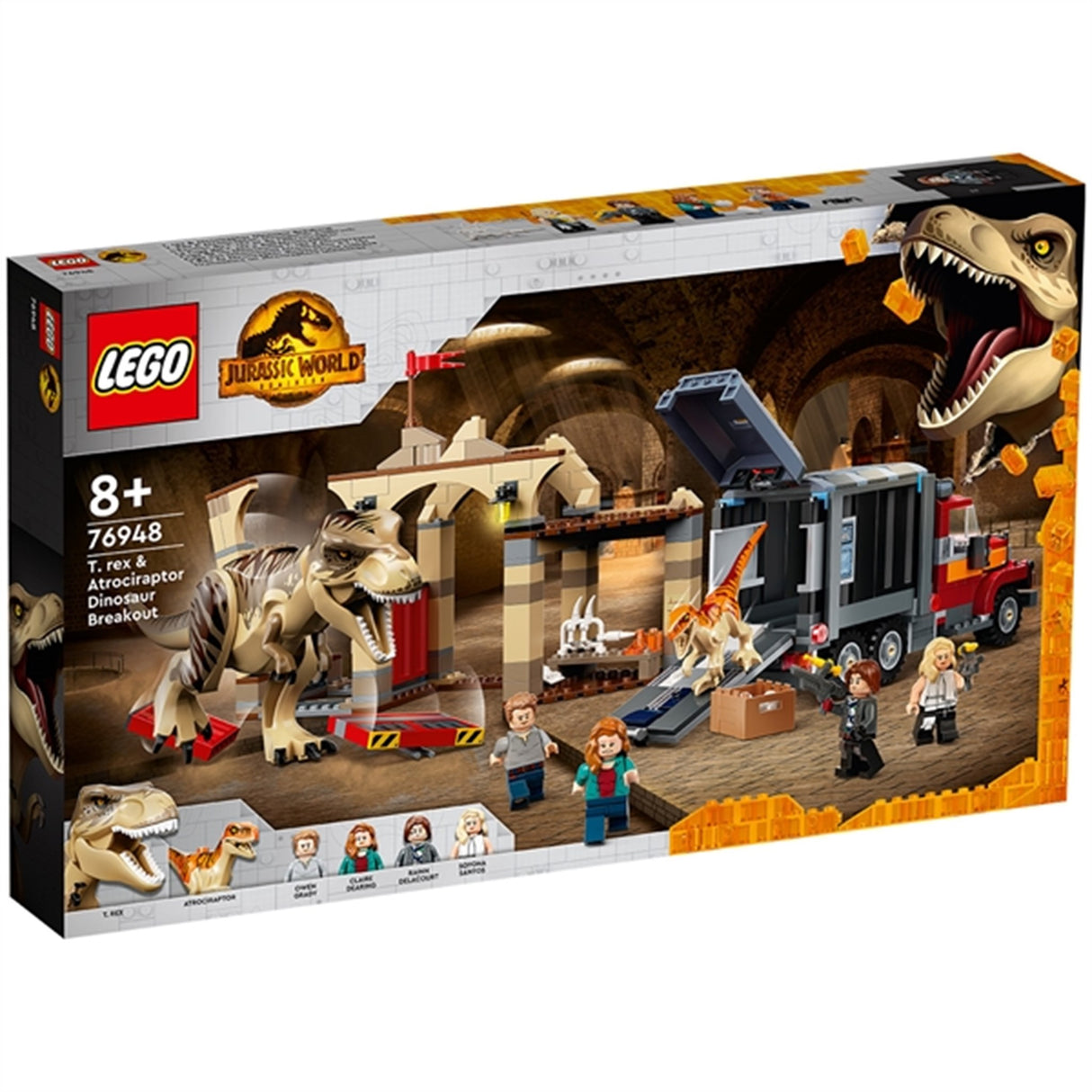 LEGO® Jurassic World™ T. rex & Atrociraptor – Dinosaurieflykt