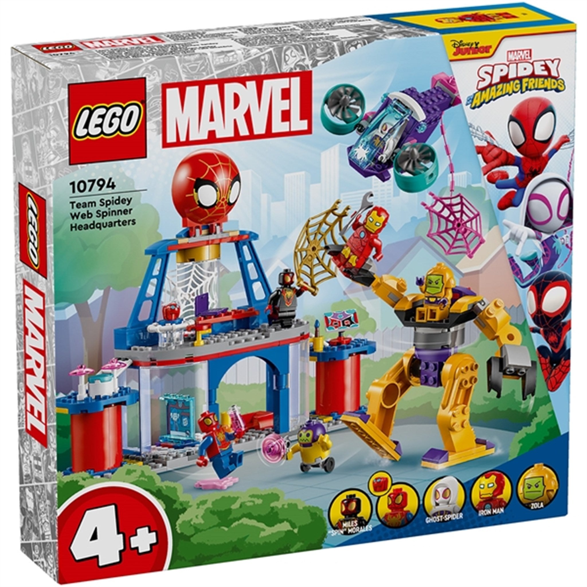 LEGO® Marvel Team Spideys Näthögkvarter
