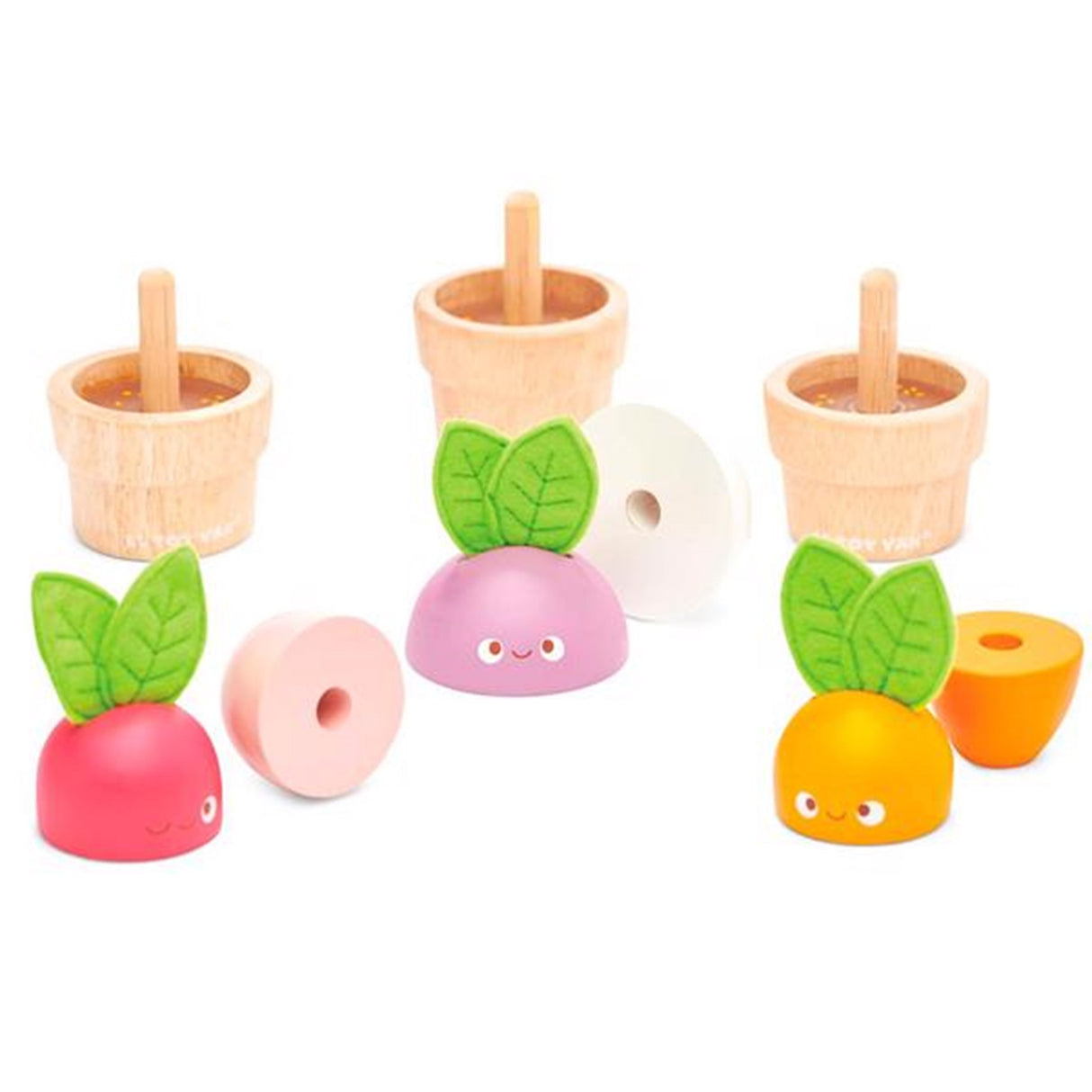 Le Toy Van Stapellek - Grönsaker