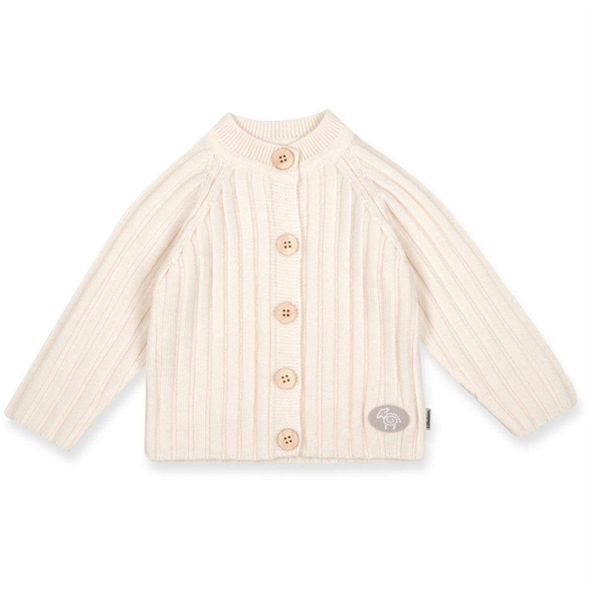 Lillelam Jacka Bebis Natur Cremet Hvid