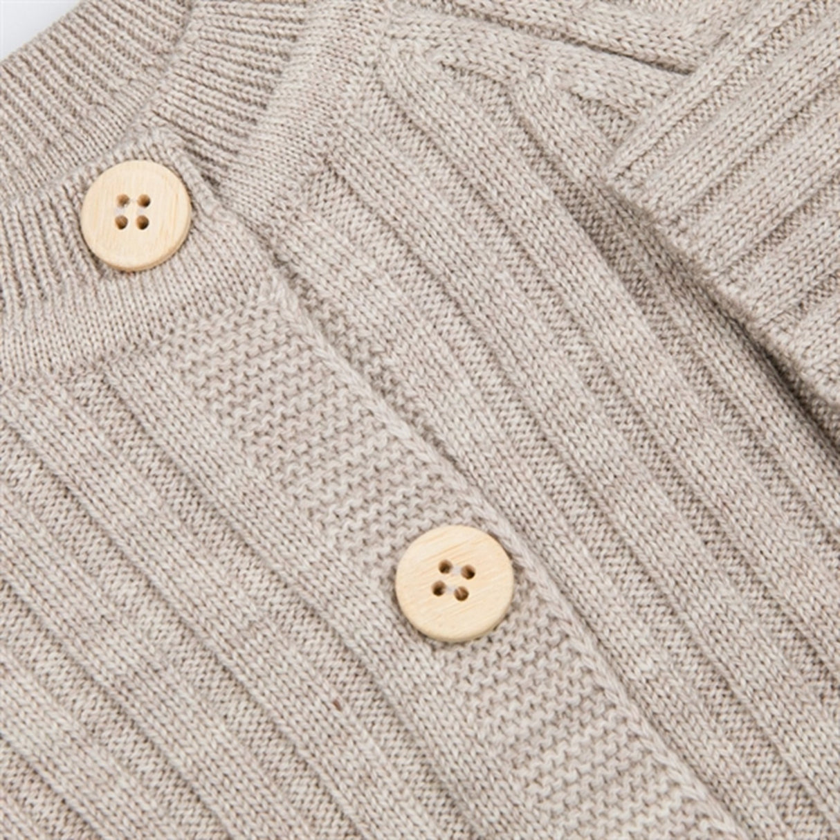 Lillelam Jacka Bebis Natur Ljus Beige