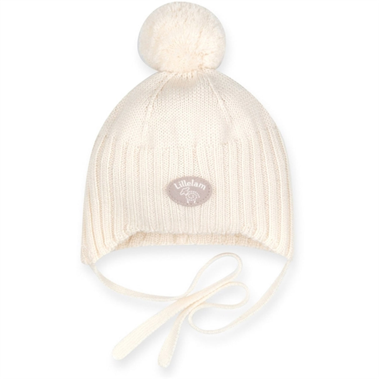 Lillelam Mössa Bebis Natur Cremet Hvid