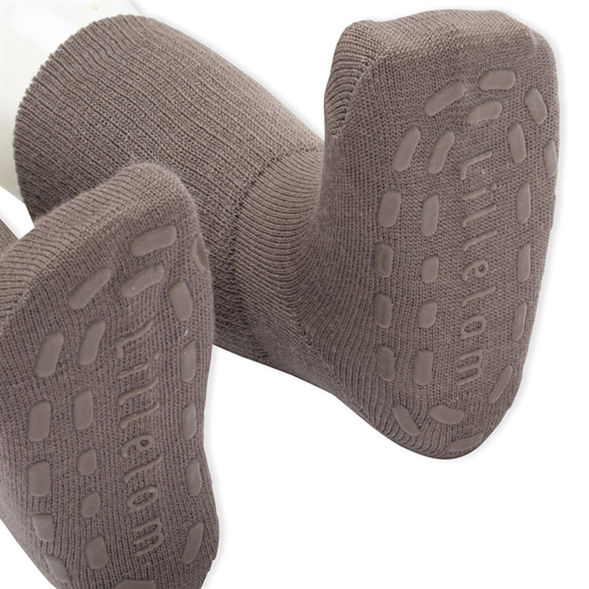 Lillelam Uldstrømper Antiskrid Brun