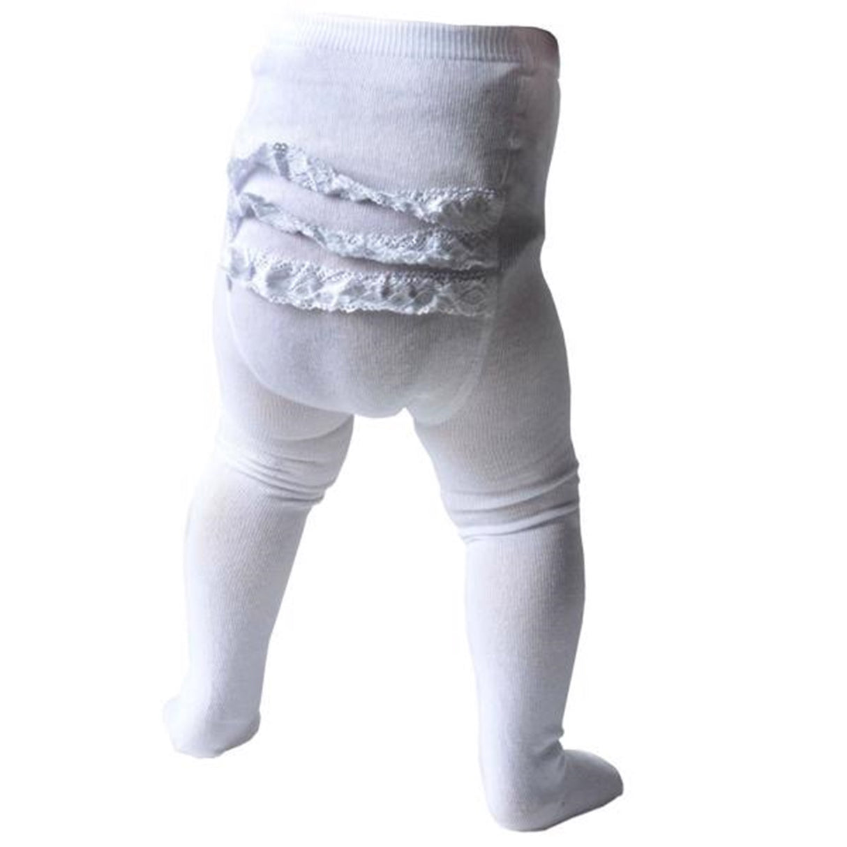MP 350 Bomull Plain Rumba Tights 01 White