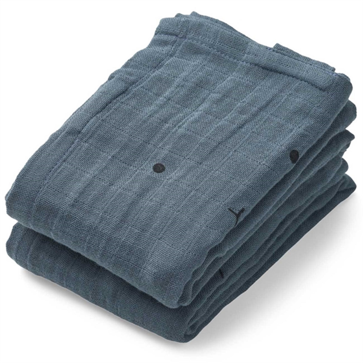 Liewood Hannah Muslinfilt Rabbit 2 Pack Whale Blue