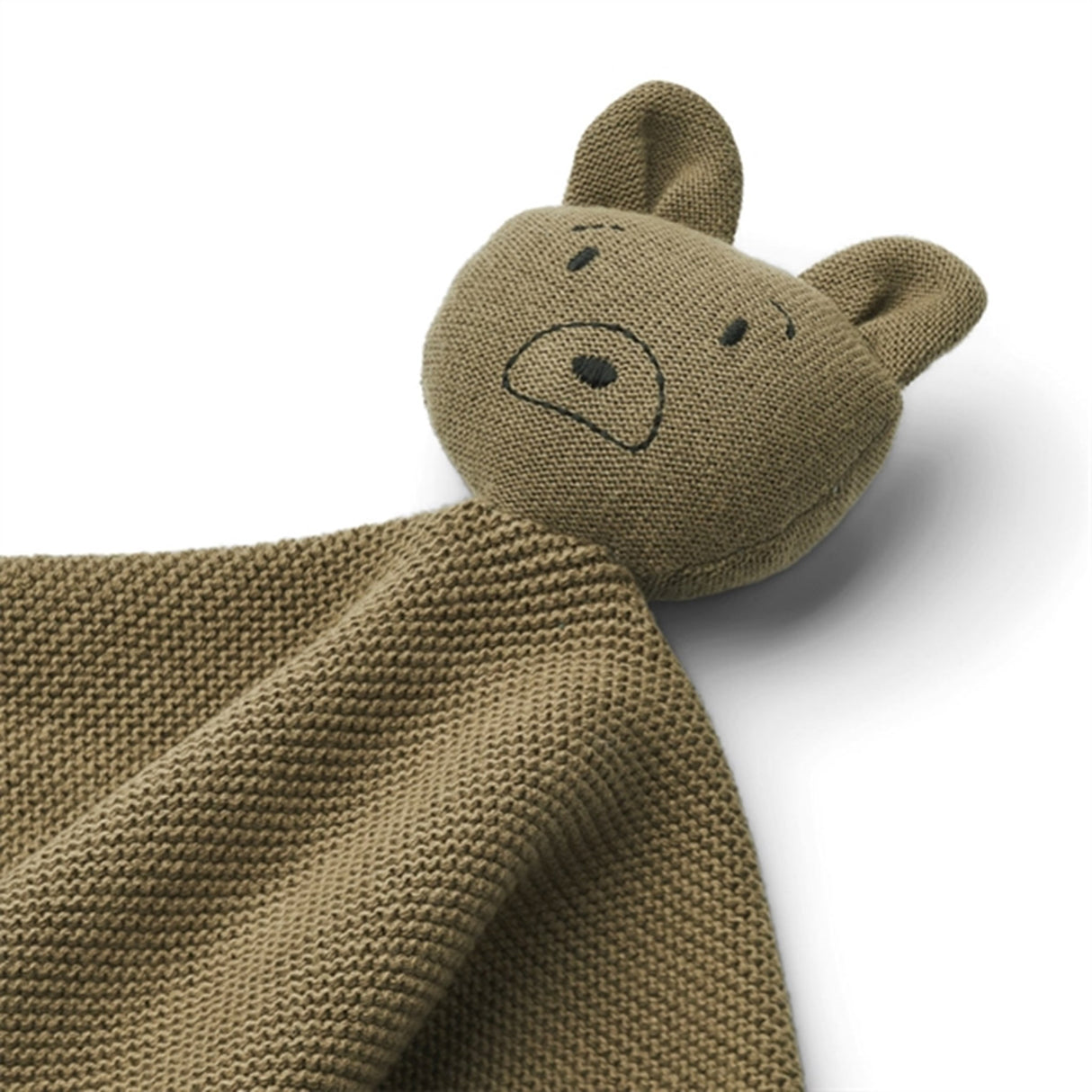 Liewood Milo Knit Snuttefilt Mr Bear Khaki