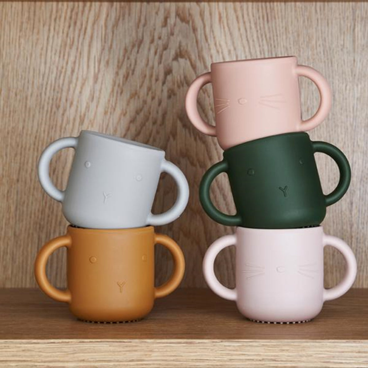 Liewood Gene Silikon Cup 2-Pack Rabbit Dove Blue