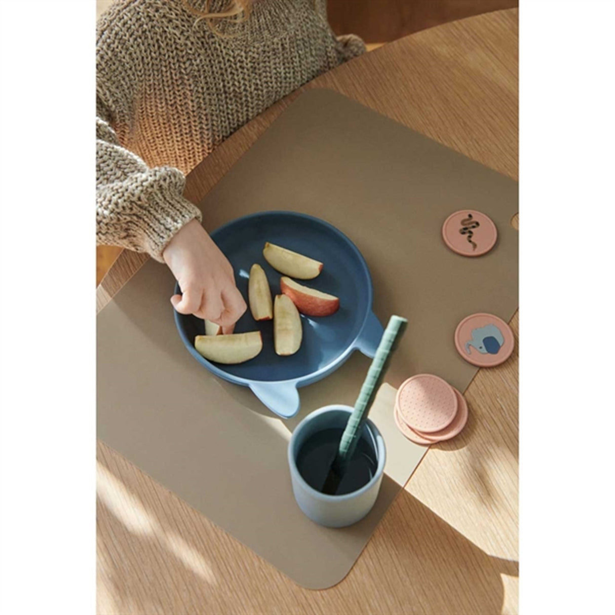 Liewood Vivi Silikon Set Rabbit Blue Multi Mix