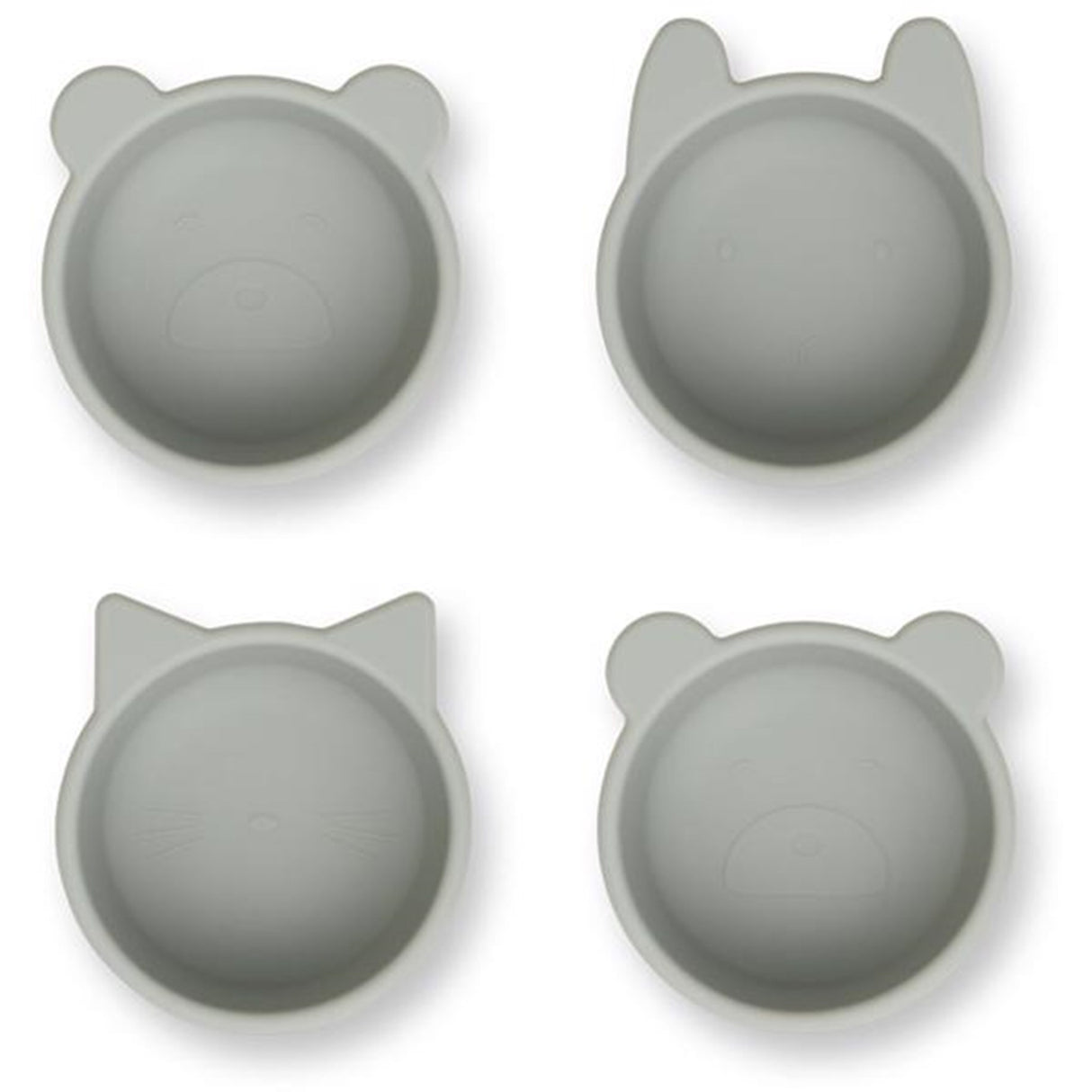 Liewood Malene Silikonskålar 4-pack Dove Blue