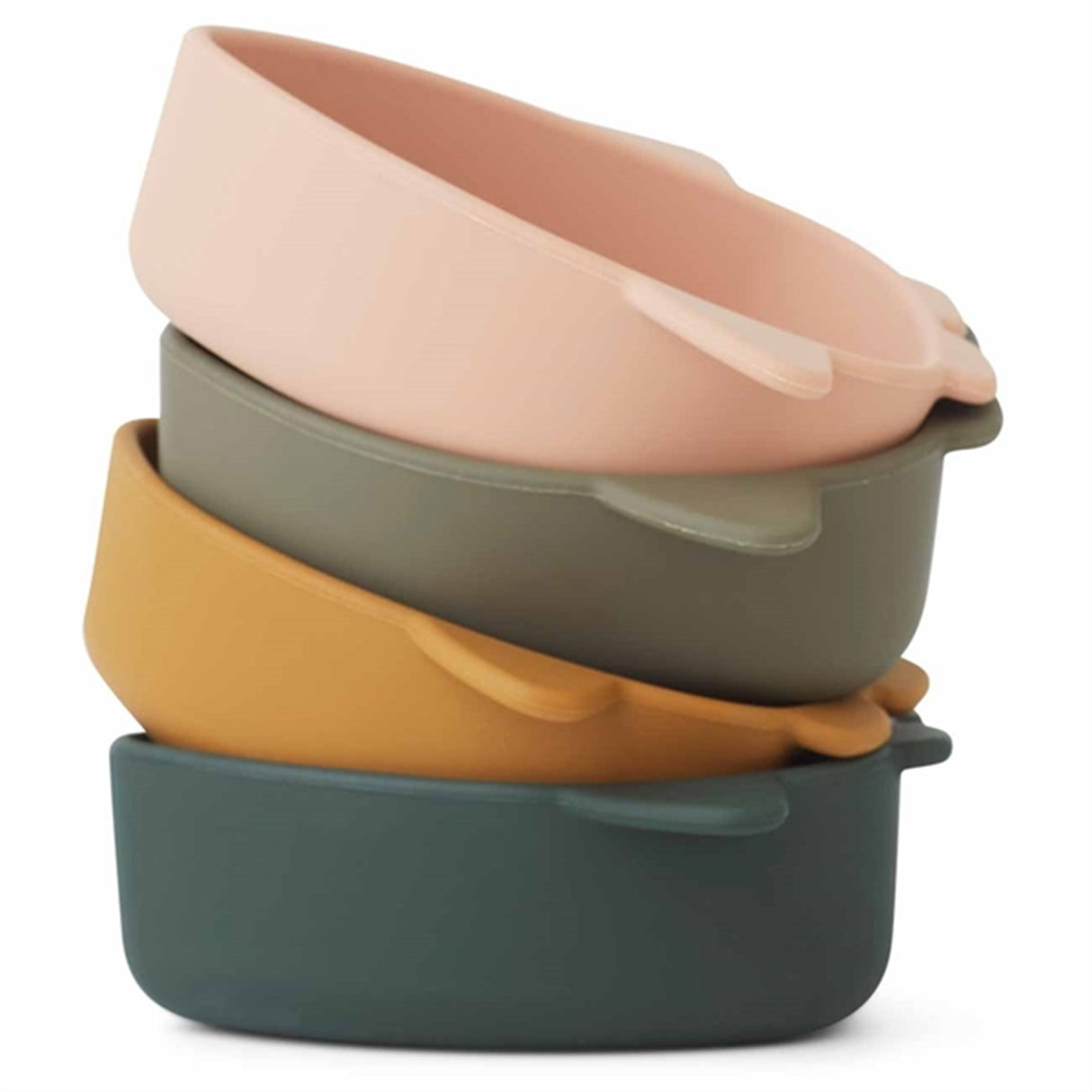 Liewood Malene Silikon Skål 4-Pack Space Multi Mix