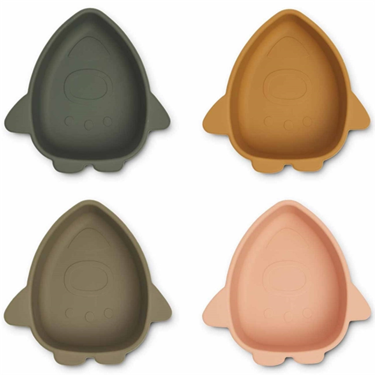 Liewood Malene Silikon Skål 4-Pack Space Multi Mix