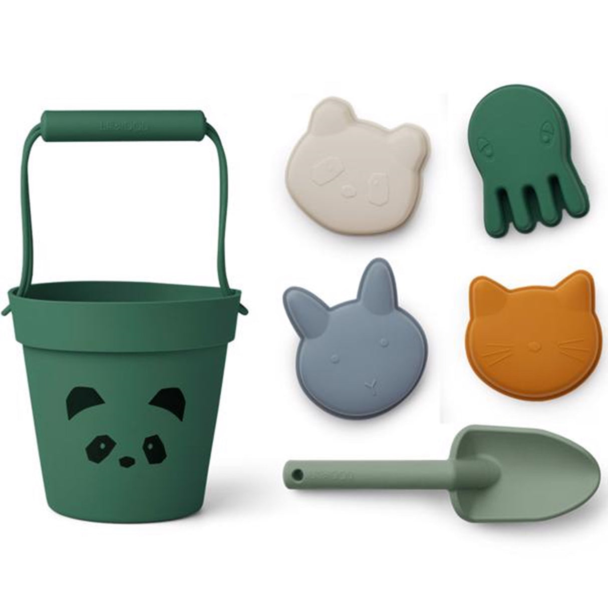 Liewood Dante Beach set Panda Garden Green Multi Mix