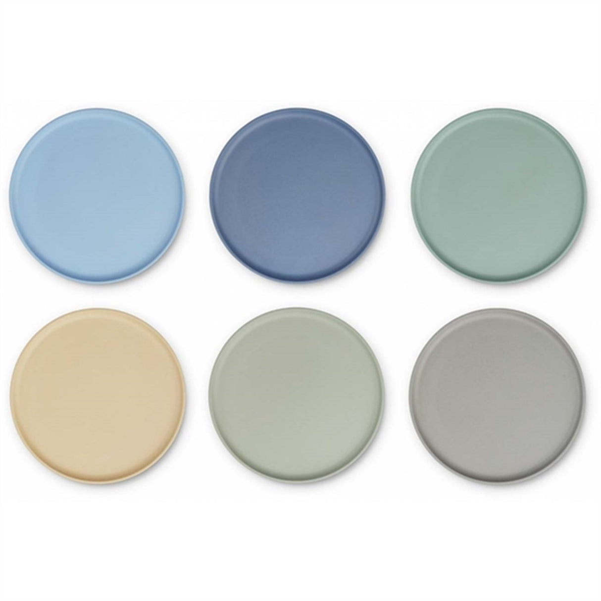 Liewood Logan Tallrik 6-pack Peppermint Multi Mix