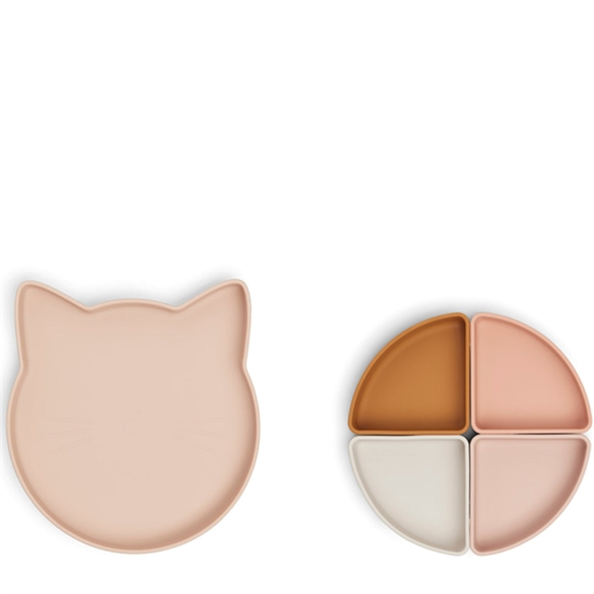 Liewood Arne Silikon Opdelt Tallrik Cat Rose Multi Mix