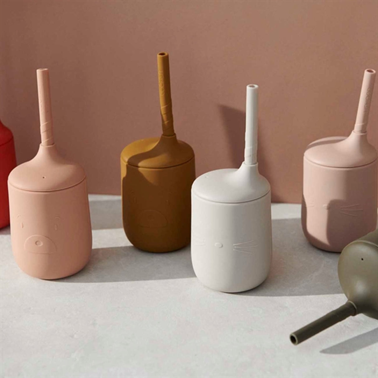 Liewood Ellis Silikon Kopp Mr Bear Tuscany Rose