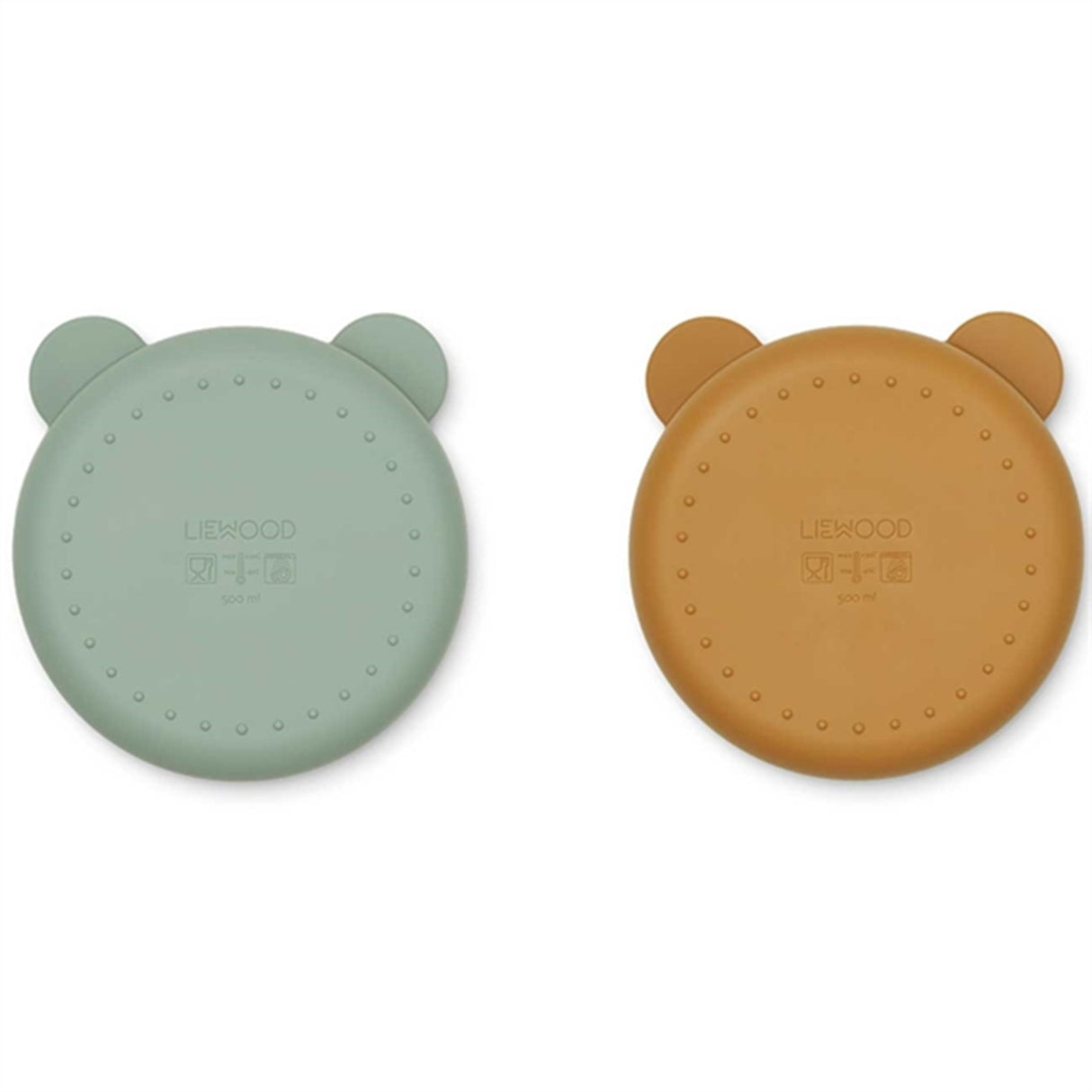 Liewood Conny Silikon Skålar 2-pack Peppermint Golden Caramel Mix