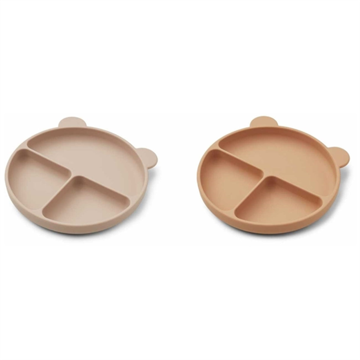 Liewood Merrick Divider Tallrik 2-pack Peppermint/Golden Caramel Mix