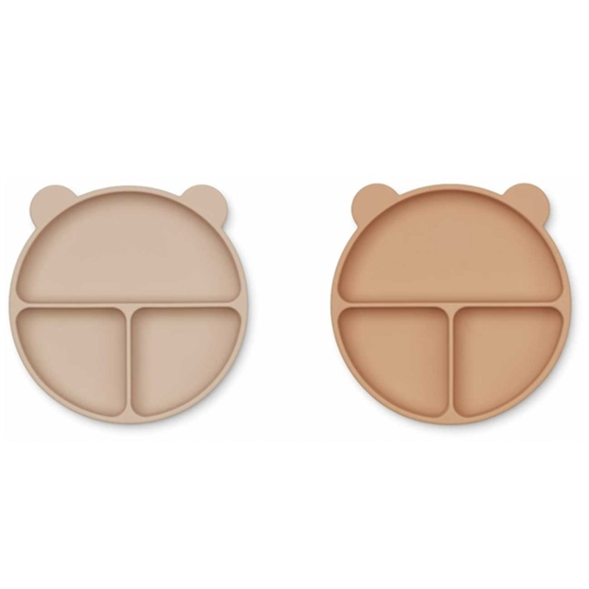 Liewood Merrick Divider Tallrik 2-pack Peppermint/Golden Caramel Mix