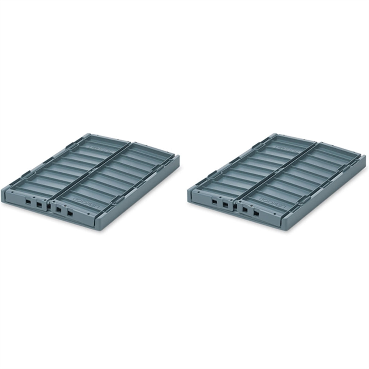 Liewood Weston Opbevaringskasse M Whale Blue 2-Pak