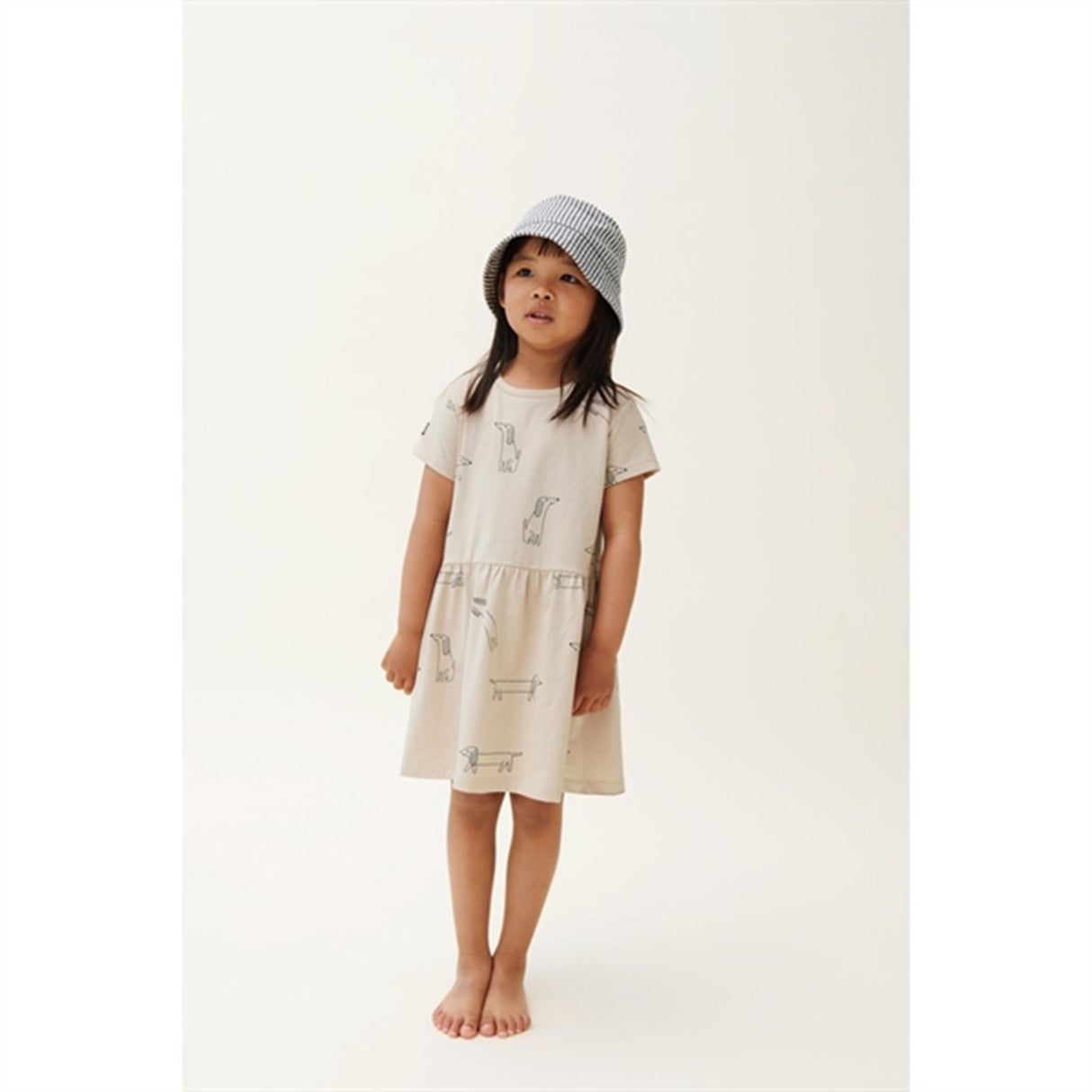 Liewood Salva Bobbare Hatt Y/D Stripe Whale Blue Creme De La Creme