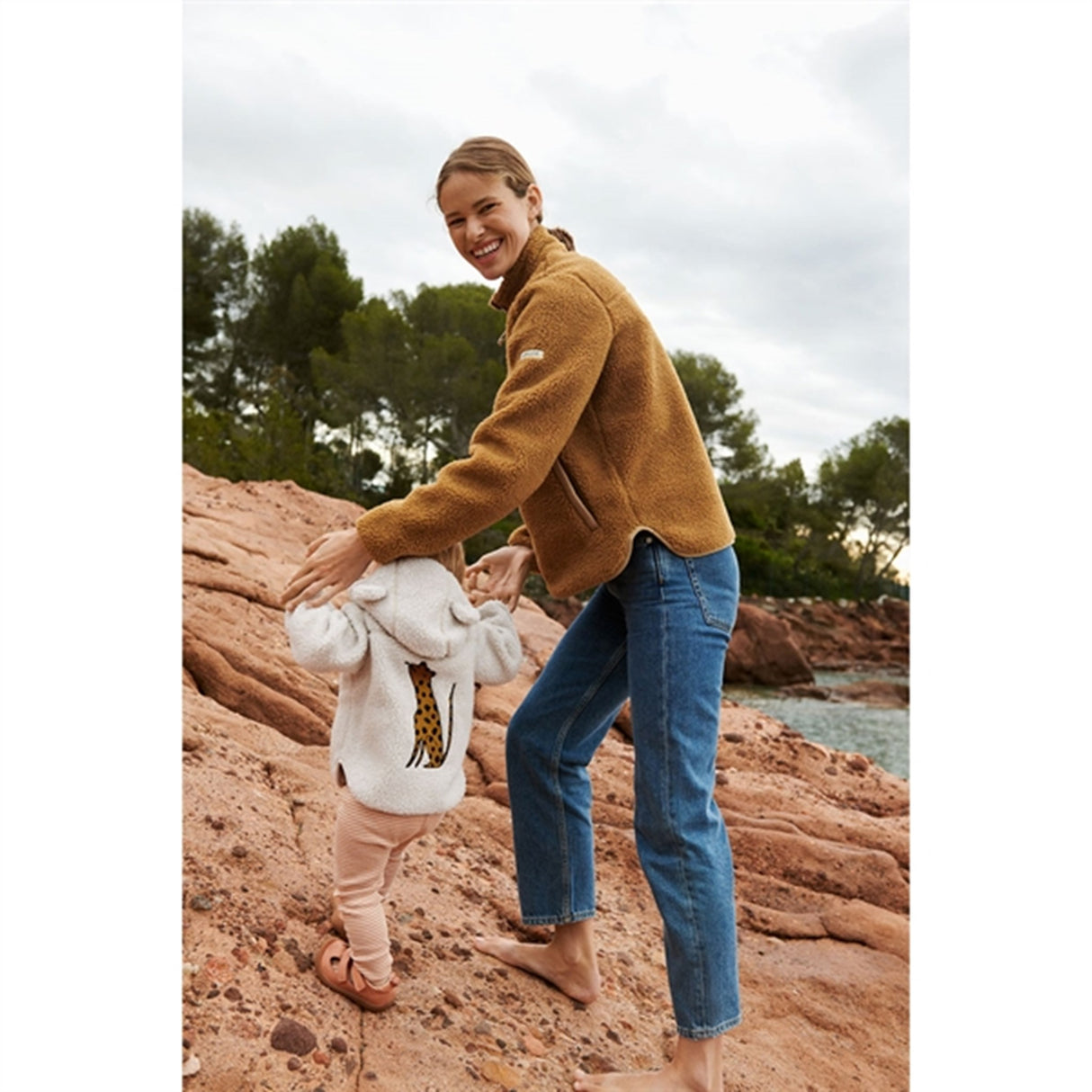 Liewood Leopard/Sandy Mara Pile Embroidery Jacka With Ears