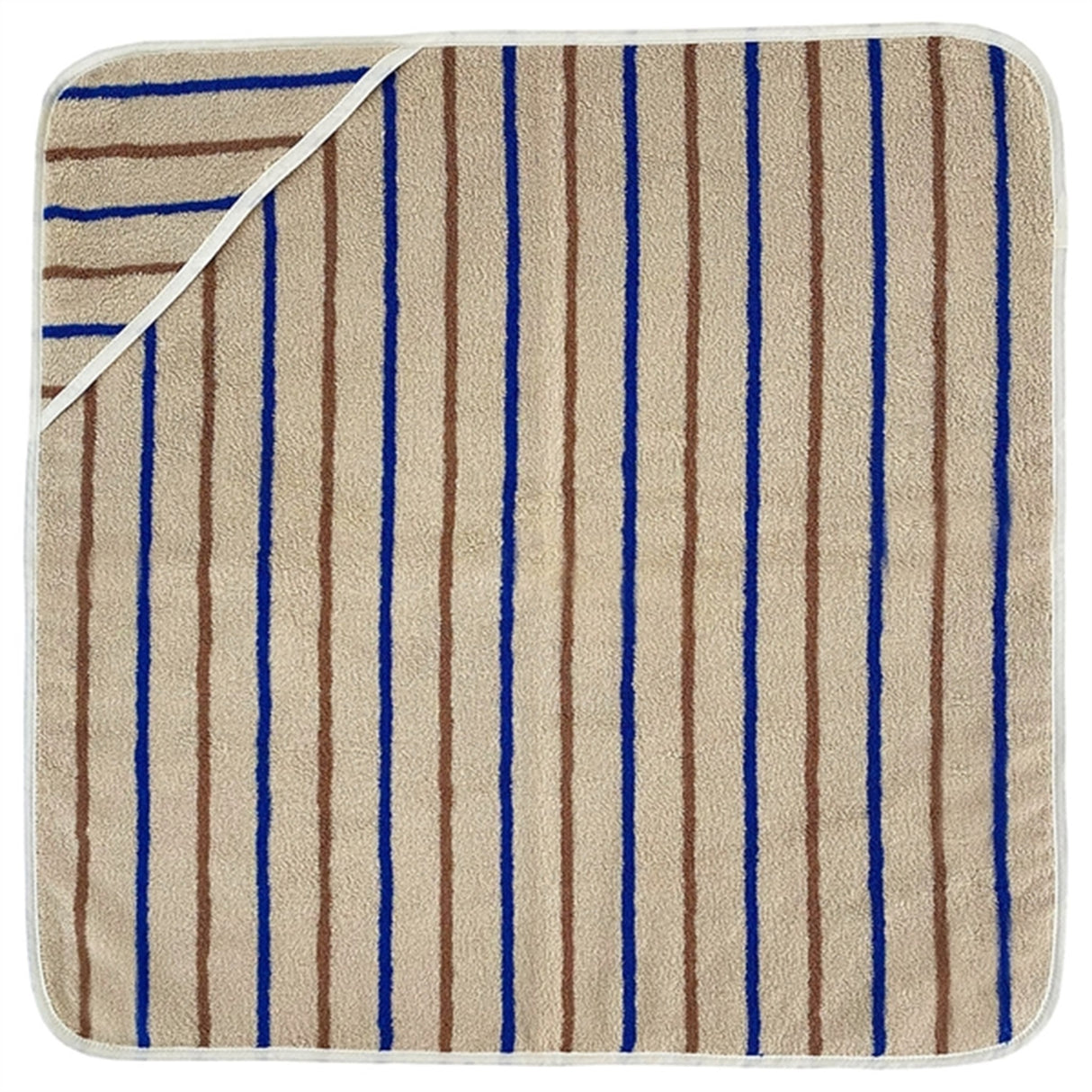 OYOY Raita Hooded Handduk Caramel/Optic Blue