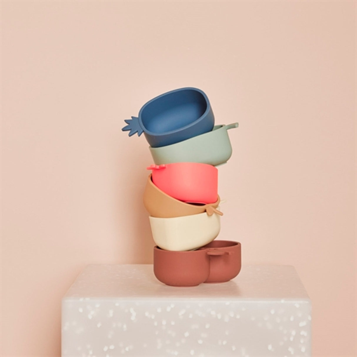 OYOY Yummy Snackskålar 2-pack Lemon & Pear Yellow/Green