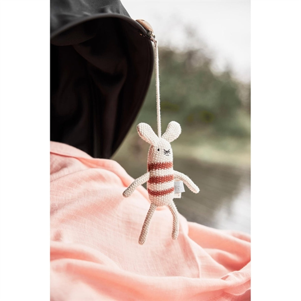 OYOY Panda Muslin Muslinfilt 2-pack Khaki / Rose