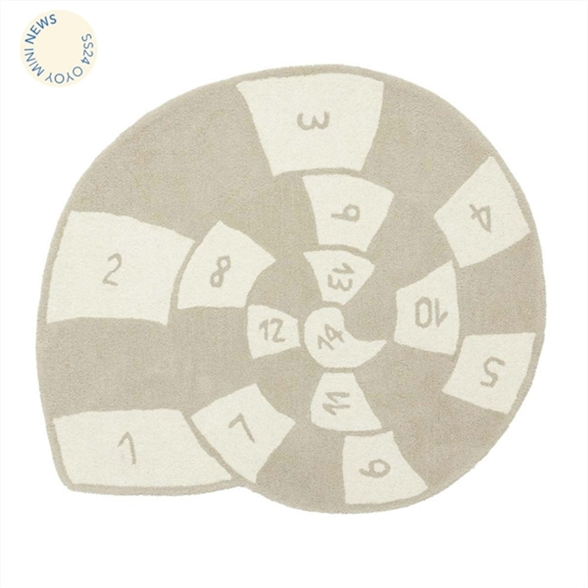 OYOY Nautilus Hopscotch Filt Clay/Offwhite