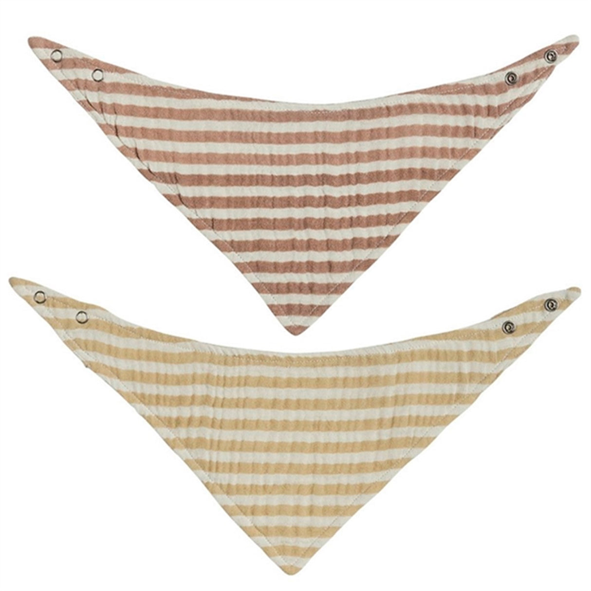 OYOY Striped Savlesmæk 2-pack Natural / Caramel