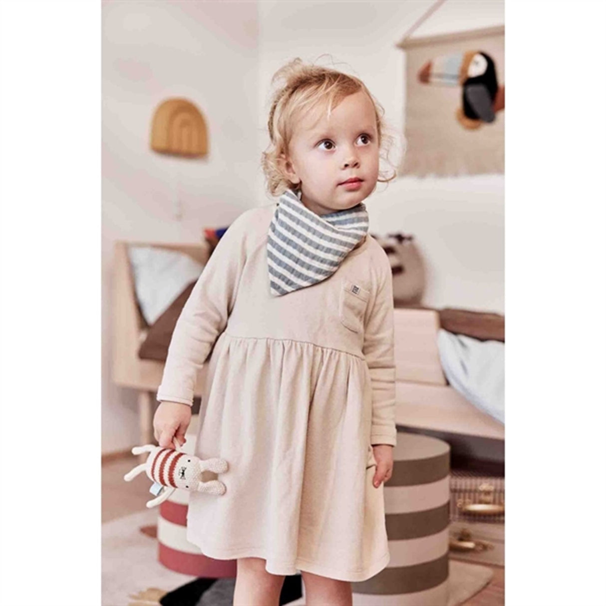 OYOY Striped Savlesmæk 2-pack Blue / Brown