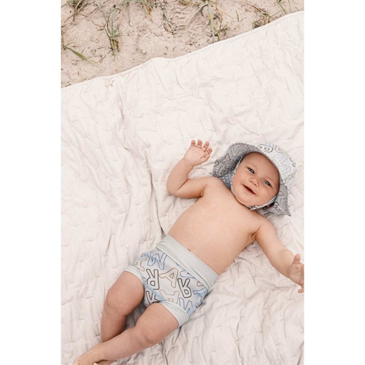 MarMar Logo Outline Alba Splash Long UV Solhatt